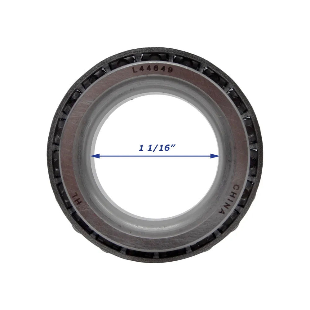 1 1/16 Inch Trailer Wheel Bearing Hub Kit for 2,200 lb Axle, Bearings 44649