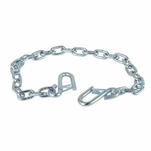 1/4″ Safety Chain – 60″ Length – S Hooks – Grade 30 – 5200lb Capacity