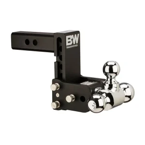 1 7/8″ – 2″ – 2 5/16″ Tow & Stow Standard Adjustable Ball Mount – 2″ Receiver – 5″ Drop – B&W