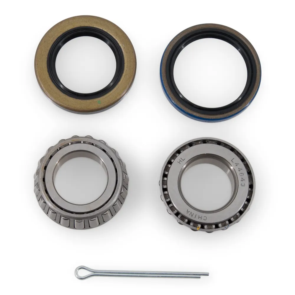 1 Inch Trailer Wheel Bearing Hub Kit for 4 Bolt and 5 Bolt Boat Trailer Hubs, Bearings 44643