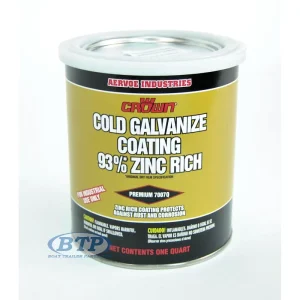 1 Quart Zinc Rich Cold Galvanized Paint for Boat Trailers