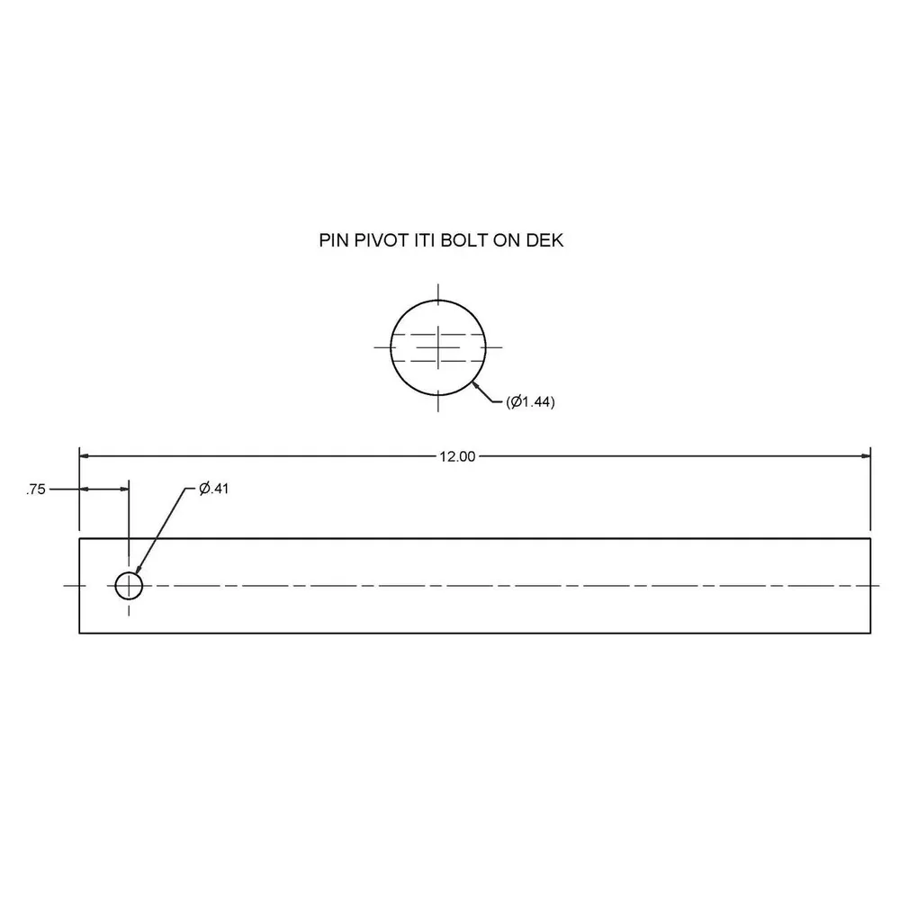 1000289 – Pin Pivot ITI Bolt On Deck
