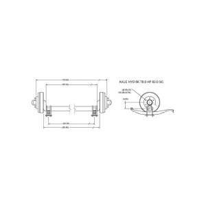1002949 – Hydraulic Axle 6K 78.0 HF 62.0 SC
