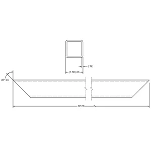 1002960 – 64″ ID Front Rail Tie