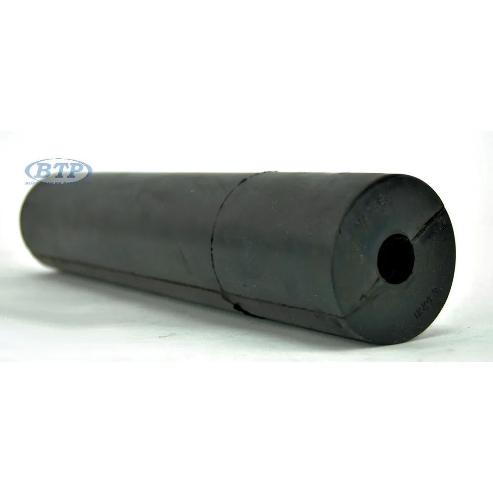 12 inch Black Rubber Straight Boat Trailer Roller 5/8 inner diameter 2 1/2 inch outer diameter