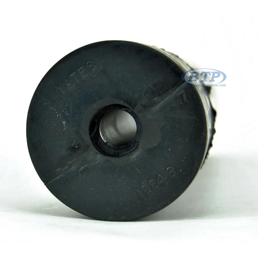 12 inch Black Rubber Straight Boat Trailer Roller 5/8 inner diameter 2 1/2 inch outer diameter
