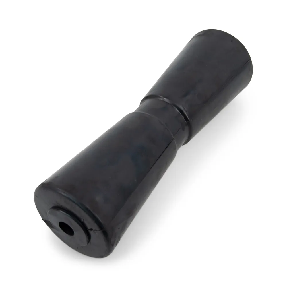 12 inch Rubber Keel Roller Assembly Kit with U Bolts for 3″ x 3″ Cross Members