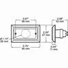 126A – Rectangular Marker Clearance Incandescent Light Only – Amber