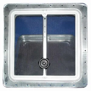14″ Galvanized Vent with Flat Galvanized Lid