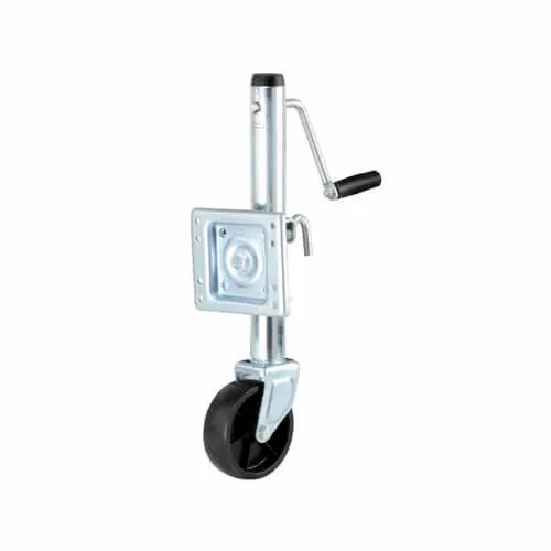 1500lb Bolt On Jack – Side Wind – 8″ Wheel – Zinc Plated