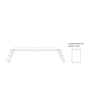 200113 – Standard Fender, No Backer, 11 Wide