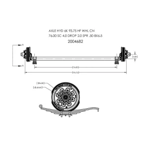 2004682 – Hydraulic Axle 6K 93.8 HF 76.0 SC