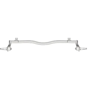 22-AXT806 Torsion Axles – Galvanized Vee (100 1/2″)