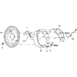 23-324 – 5.2K, LH, 12″ x 2″ Hydraulic Brake Assembly