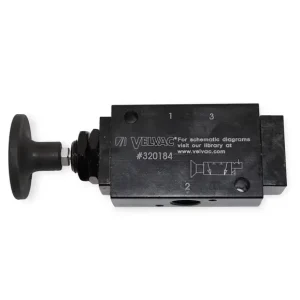 320184 – Three Way Push/Pull Valve with 1/4″ NPT Exhaust