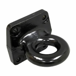 3″ I.D. Pintle Eye 4 Bolt Flat Mount – 60K Capacity – Black Finish