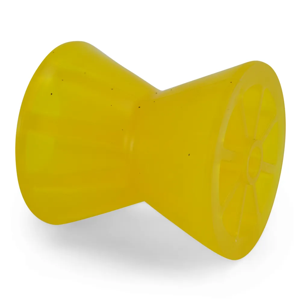 4 inch Bow Roller Yellow PVC Polyvinyl for Boat Trailer Winch Post