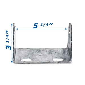 5 inch Galvanized Tongue Roller Bracket — product view 1