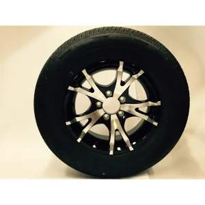 5 Lug Wheel and Tire | 205/75R15 C 6 Ply Aluminum Spoke 5 on 4.5″