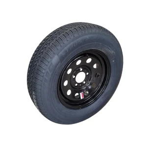 5 Lug Wheel and Tire | 205/75R15 C 6 Ply with Black Mod Wheel 5 on 4.5″
