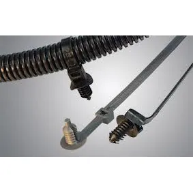 8″ BLACK TREE MOUNT TIE WRAP 100pc