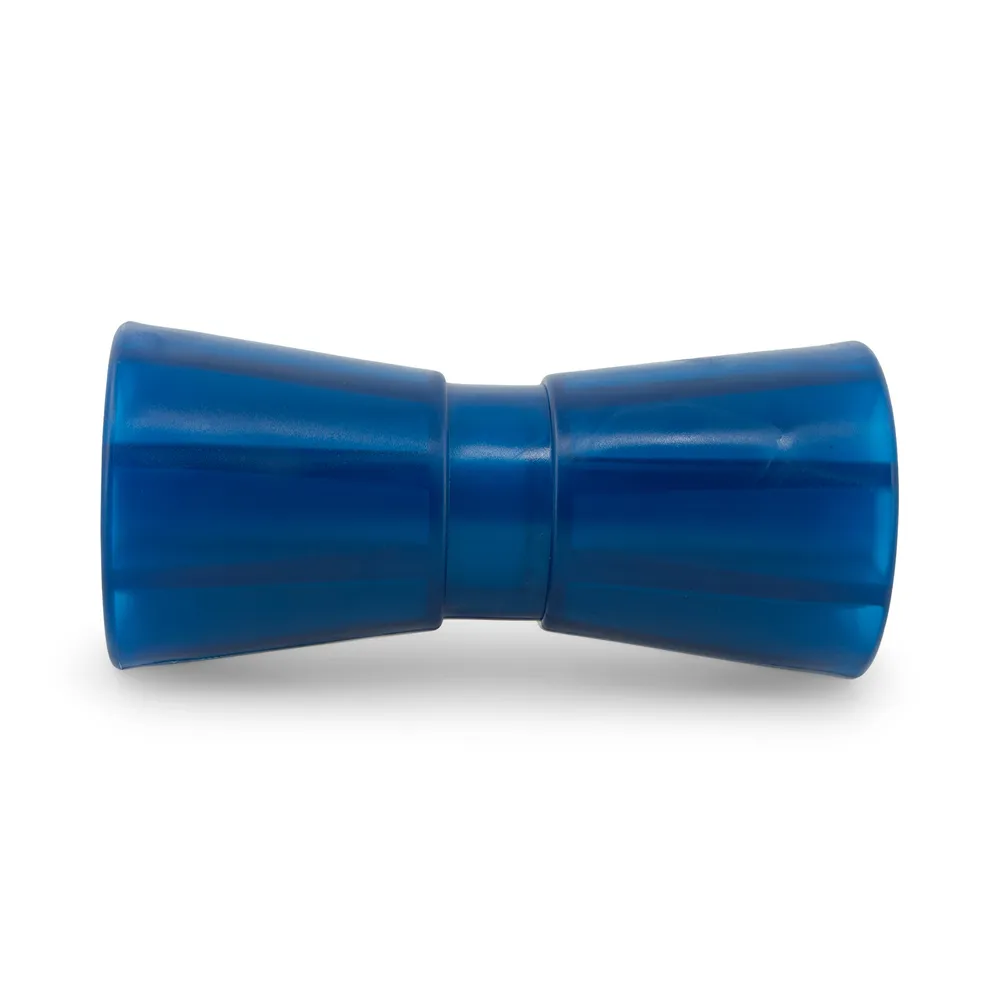 8 inch Blue Poly Vinyl Keel Roller Assembly Kit for 3 inch x 3 inch Trailer Frame