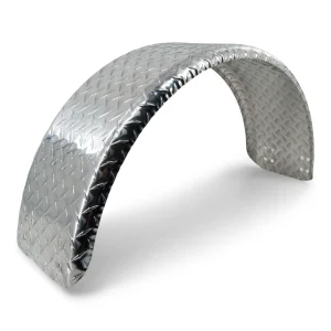 Aluminum Diamond Plate Round Boat Trailer Fender Single Axle 31 inch