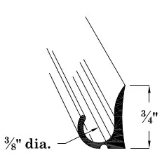 Aluminum Drip Moulding – 72″ Long