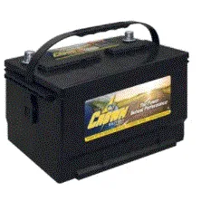 BATTERY, 550CCA, AUTOMOTIVE TOP