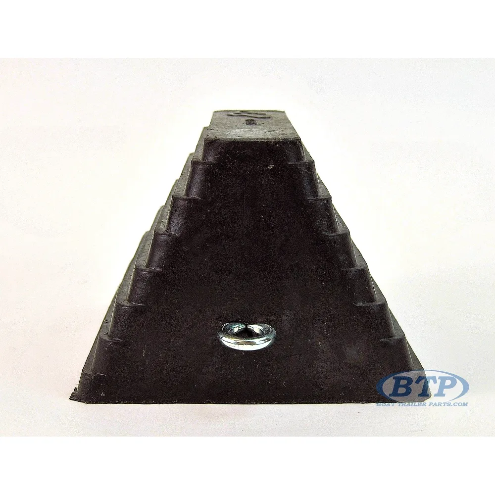 Black Rubber Trailer Wheel Chock