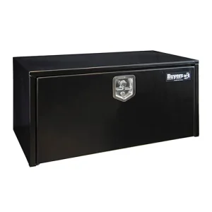 Black Steel Underbody Toolbox with T-Handle Latch, 18 x 18 x 36 Inch