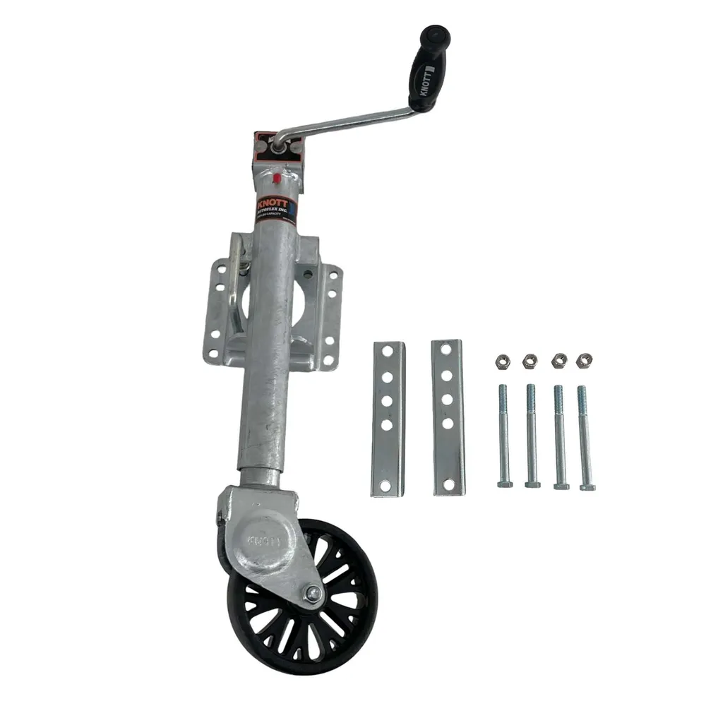 Boat Trailer Knott Swivel Jack 1200 lb Bolt On Galvanized with Wheel