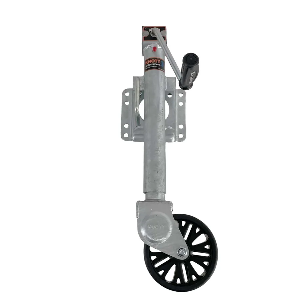Boat Trailer Knott Swivel Jack 1200 lb Bolt On Galvanized with Wheel