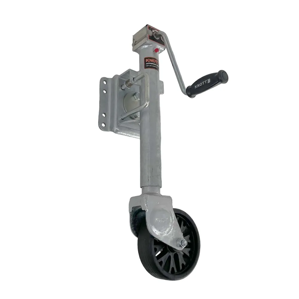 Boat Trailer Knott Swivel Jack 1200 lb Bolt On Galvanized with Wheel