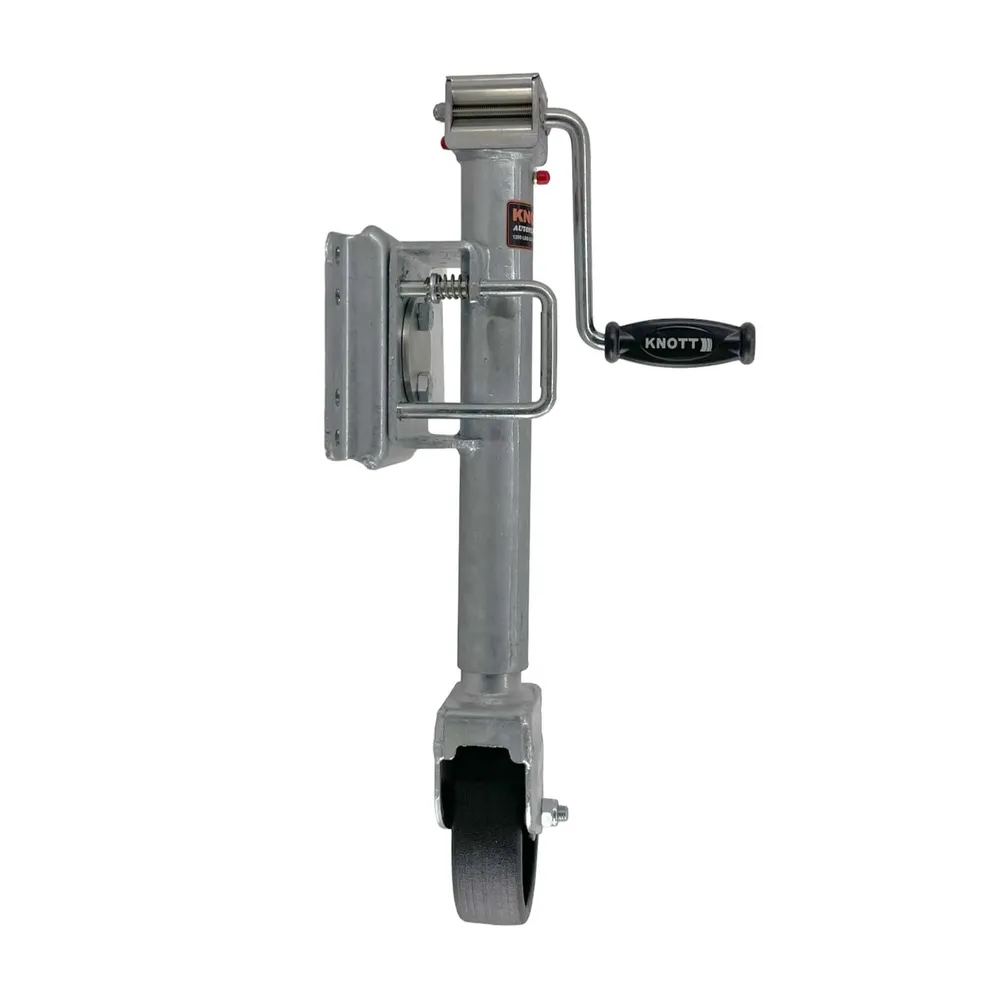 Boat Trailer Knott Swivel Jack 1200 lb Bolt On Galvanized with Wheel