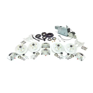 Boat Trailer Kodiak Disc Brake Kit 10 inch Tandem Axle Assembly with Demco Disc Brake Actuator