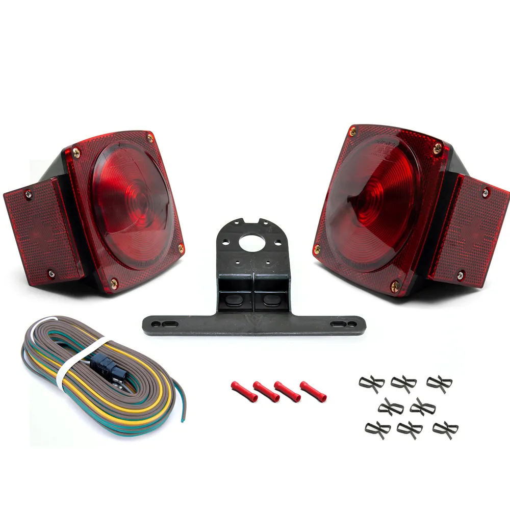 Boat Trailer LED Square Submersible Light Kit