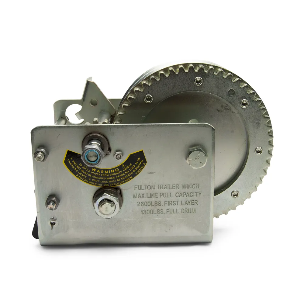 Boat Trailer Marine Winch Zinc Plated 2600lb Capacity Fulton 2 Speed