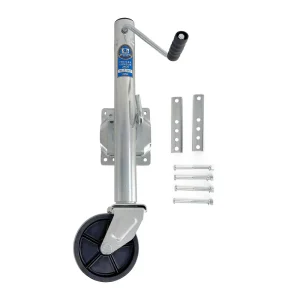 Boat Trailer Swivel Jack Dutton-Lainson 1500lb Capacity Bolt On Zinc Plated with Dual 6 inch Wheels