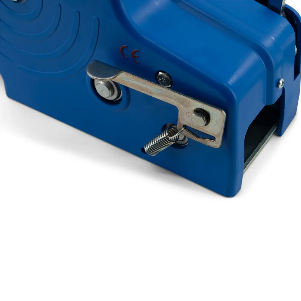 Boat Trailer Winch with Strap Blue Powder Coated Finish 2000 lb Capacity Knott