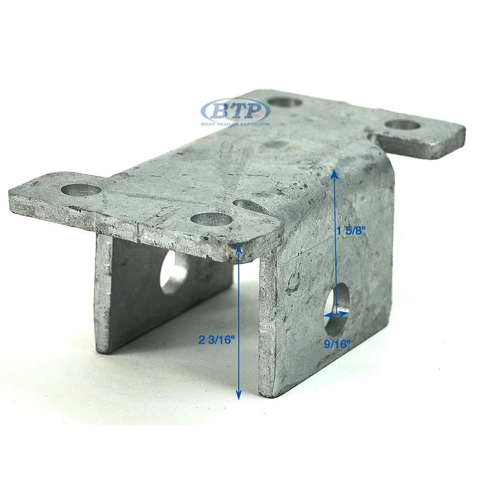 Bolt On Front Spring Hanger 4 Hole For Boat Trailer Double Eye Springs