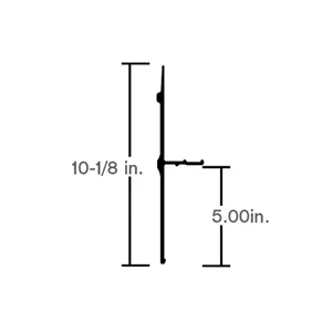 BOTTOM RAIL, ES CTL, (616″ LONG)