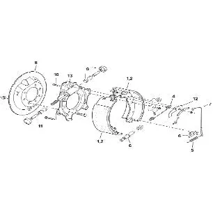 BP04-270 – 12-1/4″ x 3-3/8″ Electric Brake Shoe and Lining