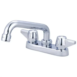 Central Brass Polished Chrome Faucet – 4″ Installation – 6″ Tube Spout
