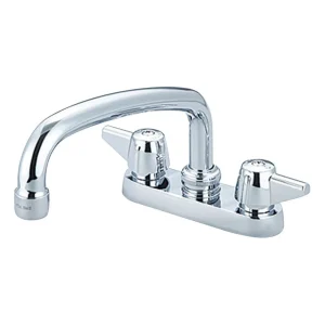 Central Brass Polished Chrome Faucet – 4″ Installation – 8″ Tube Spout