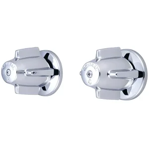 Central Brass Polished Chrome Two Handle Valve Set