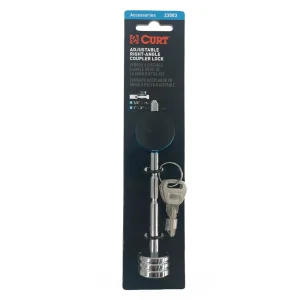 Curt 1/4 inch Pin Universal Adjustable Trailer Coupler Lock Curt #23503