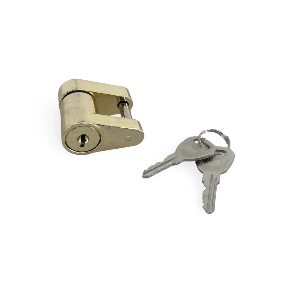 Curt Brass Finish 3/4 inch Span Standard Trailer Coupler Lock