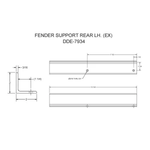 DDE-7934 – Fender Support Rear LH (EX)