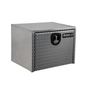 Diamond Tread Aluminum Underbody Truck Box with T-Handle Latch, 18 x 18 x 24 Inch